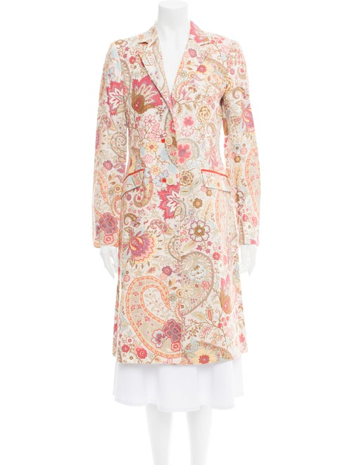 Etro Linen Paisley Print Evening Jacket