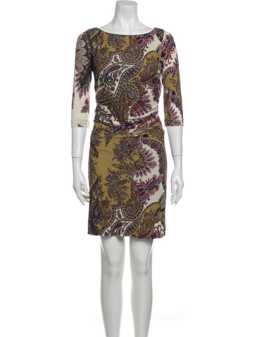 Etro Paisley Print Mini Dress