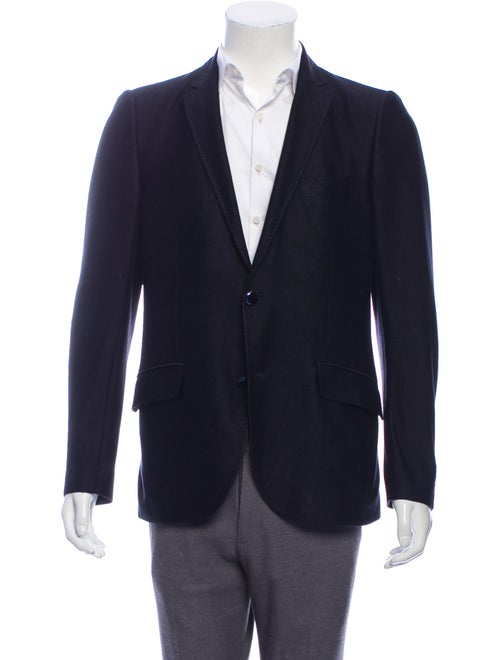 Etro Paisley Print Notch-Lapel Blazer navy