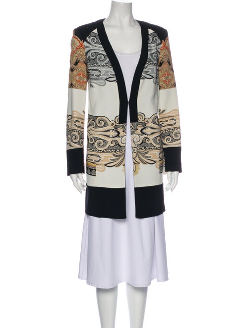 Etro Paisley Print Evening Jacket White
