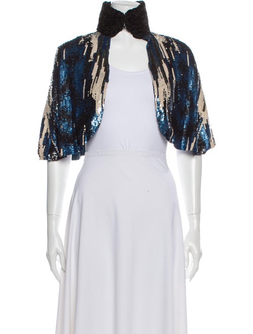 Etro Printed Cape Blue