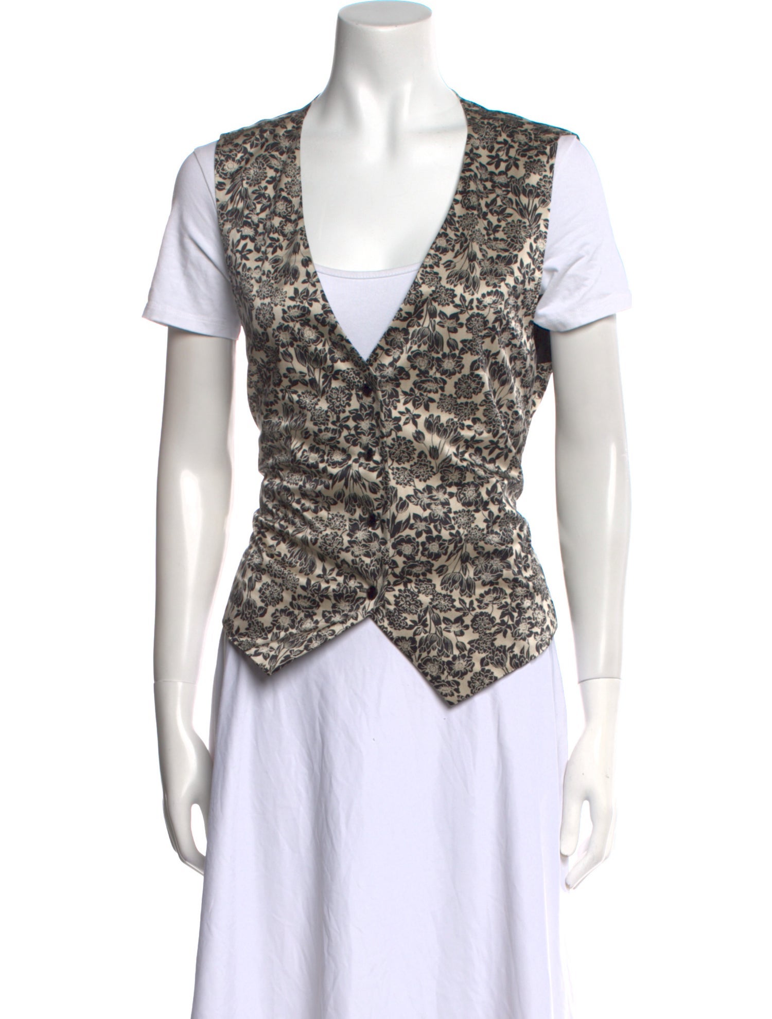 Eve Reid Printed V-Neck Top