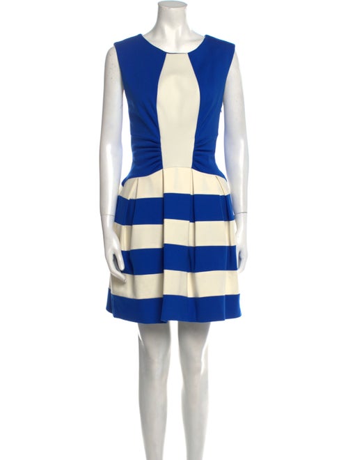 Eva Fehren Colorblock Pattern Mini Dress