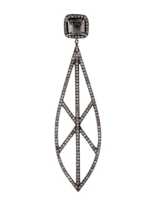 Eva Fehren 18K Diamond Single Drop Earrings