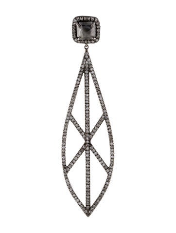 Eva Fehren Drop 18K Diamond Single Earrings