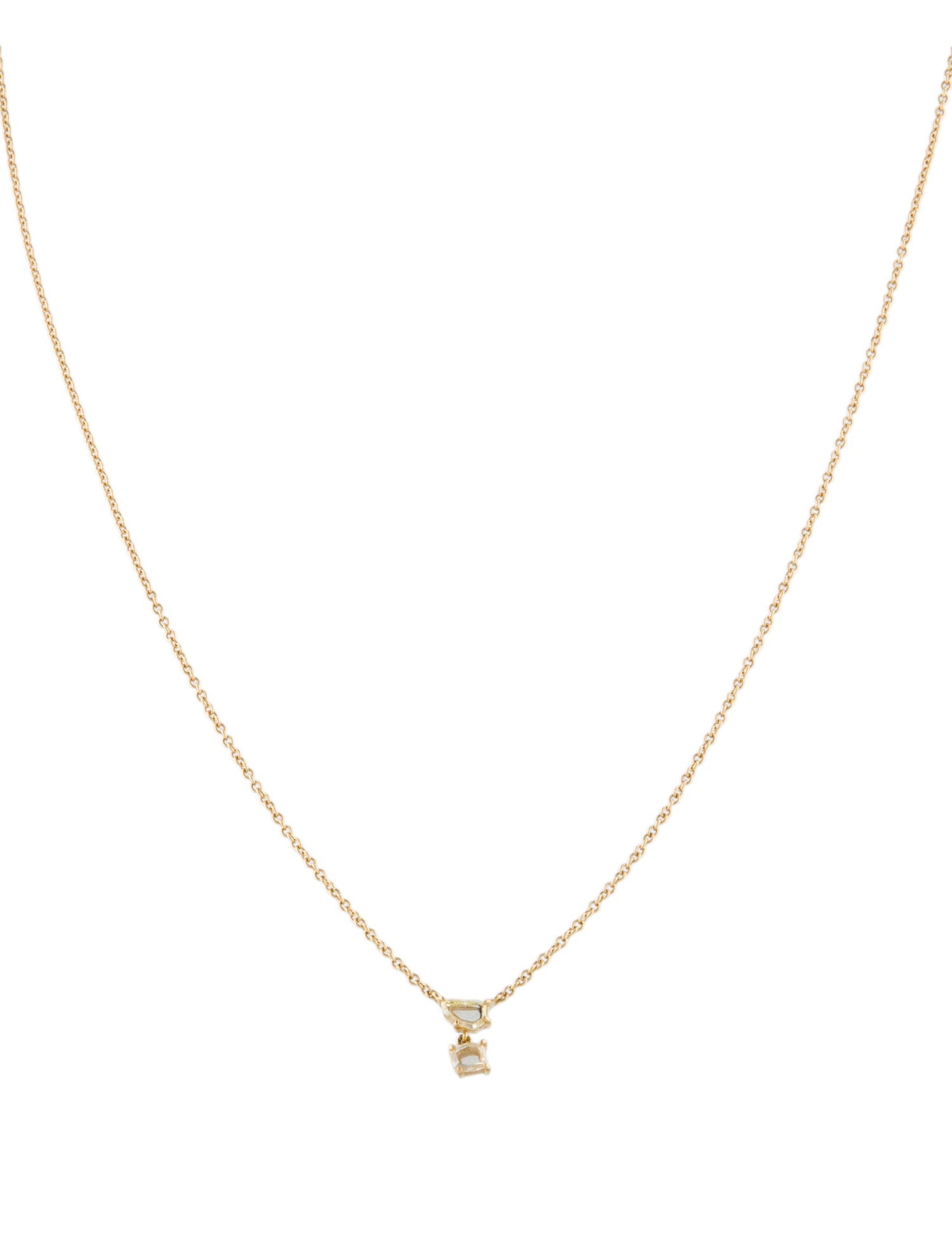 Eva Fehren 18K Diamond Prism II Pendant Necklace