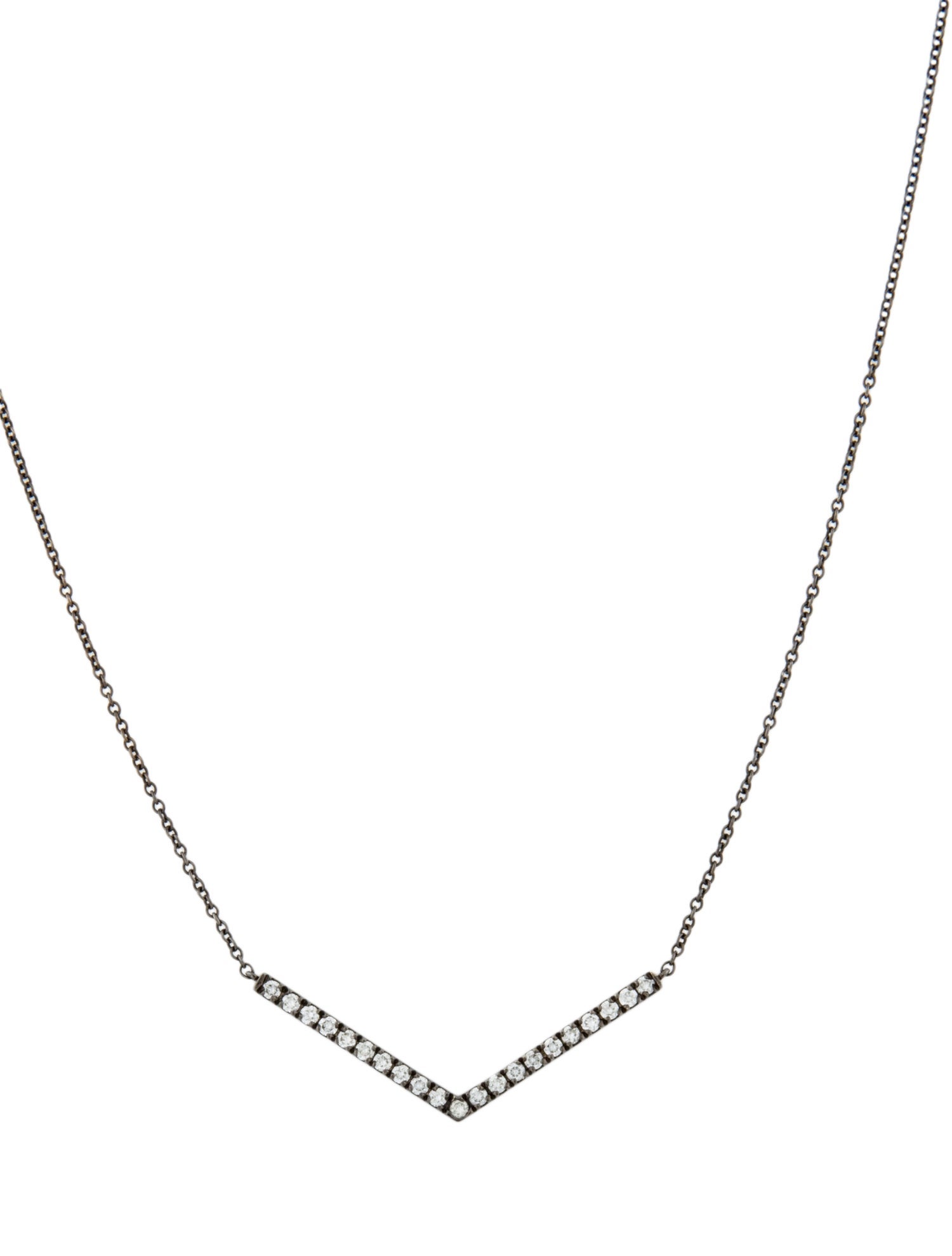 Eva Fehren 18K Diamond Sergeant Pendant Necklace
