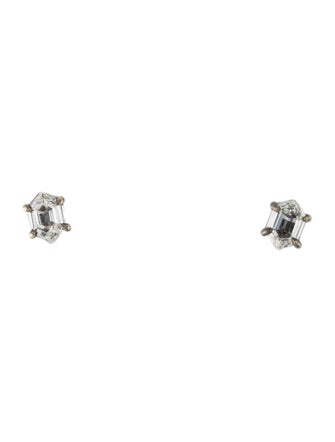 Eva Fehren 18K Diamond Offset Studs