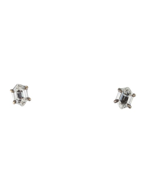 Eva Fehren 18K Diamond Offset Studs