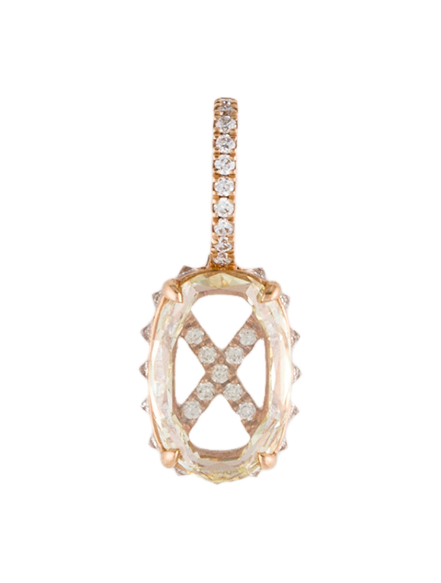 Eva Fehren 18K Diamond Undercover Pendant