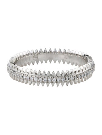 Eva Fehren Platinum Diamond Zipper Eternity Band Ring