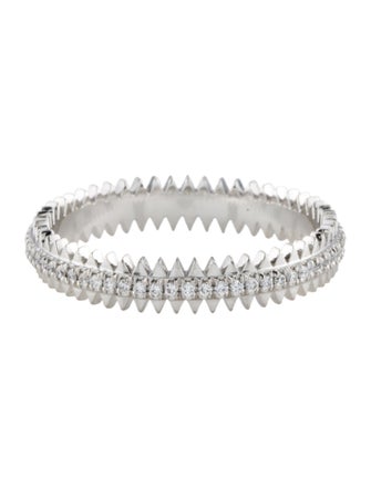 Eva Fehren Platinum Diamond Zipper Eternity Band Ring