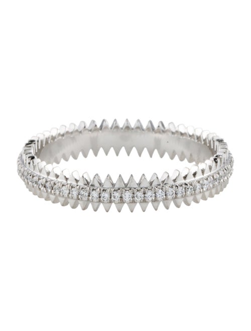 Eva Fehren Platinum Diamond Zipper Eternity Band Ring