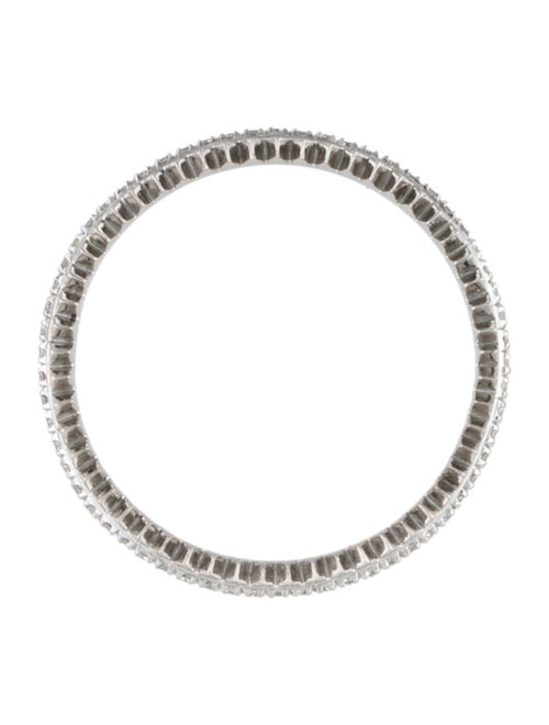 Eva Fehren Platinum Diamond Zipper Eternity Band Ring