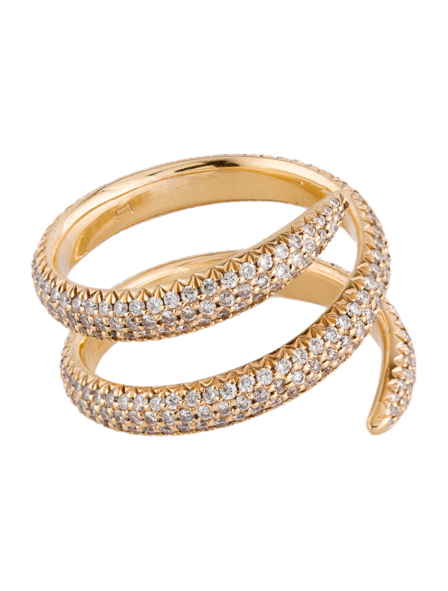 Eva Fehren 18K Diamond Snake Ring