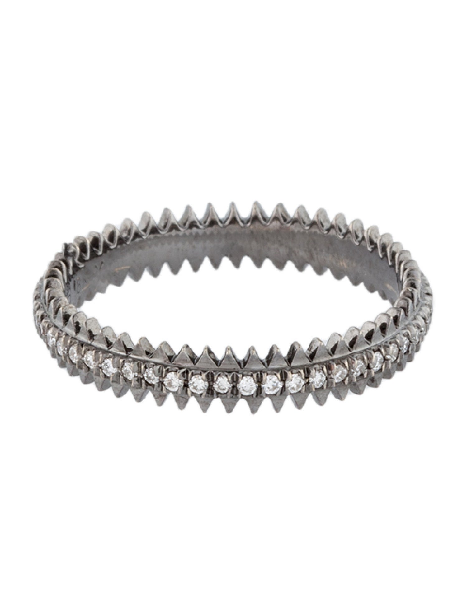 Eva Fehren 18K Diamond Zipper Eternity Band
