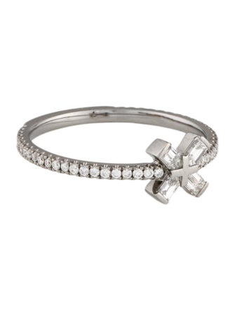 Eva Fehren 18K Diamond Exploding X Cocktail Ring