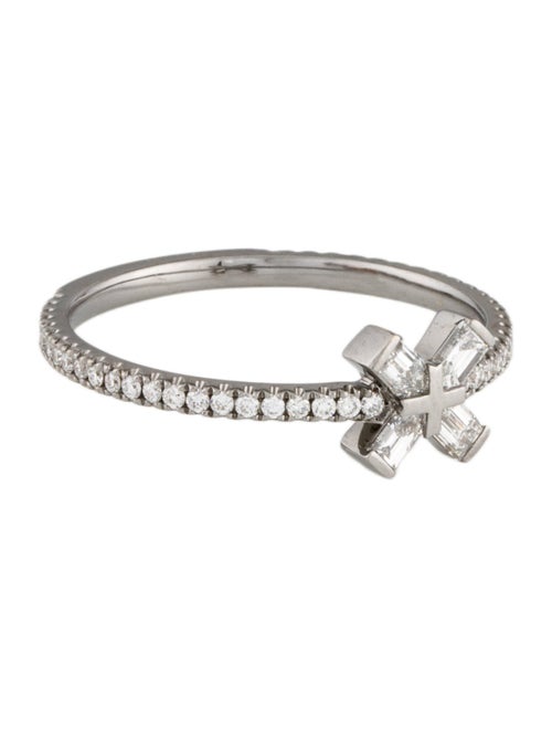 Eva Fehren 18K Diamond Exploding X Cocktail Ring