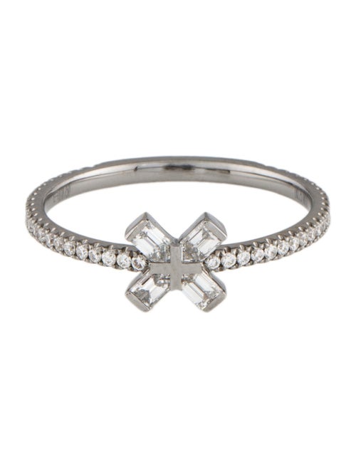 Eva Fehren 18K Diamond Exploding X Cocktail Ring