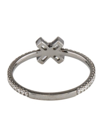 Eva Fehren 18K Diamond Exploding X Cocktail Ring