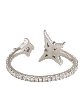 Eva Fehren 14K Diamond Nova Fracture Ring