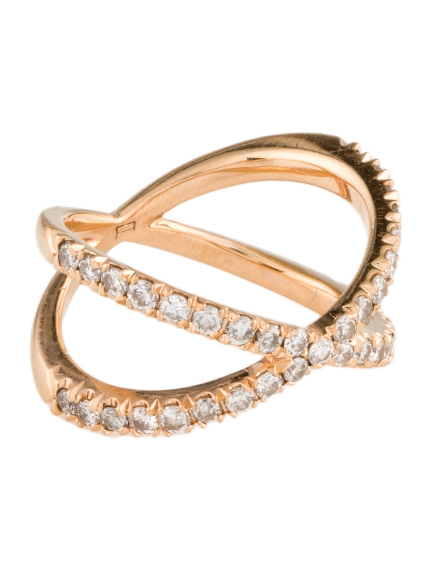 Eva Fehren 18K Diamond Shorty Band Ring