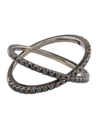 Eva Fehren 18K Diamond Shorty Band Ring