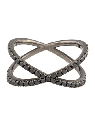 Eva Fehren 18K Diamond Shorty Band Ring