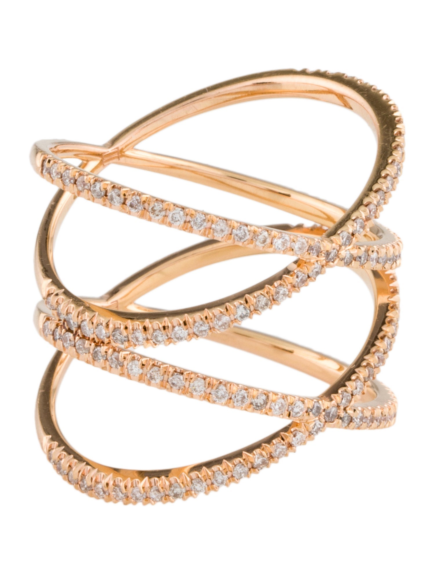 Eva Fehren 18K Diamond XX Band Ring