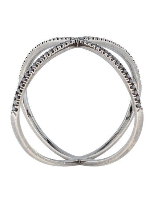 Eva Fehren 18K Diamond X Band Ring