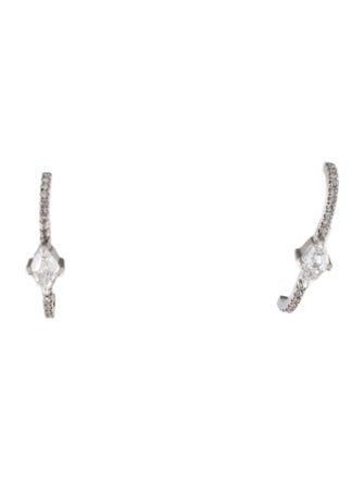 Eva Fehren Platinum Diamond Reflection X Earrings