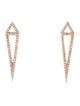Eva Fehren 18K Diamond Dagger Drop Earrings