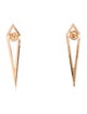 Eva Fehren 18K Diamond Dagger Drop Earrings
