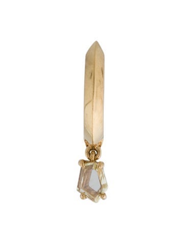 Eva Fehren Drop 18K Diamond Prism Hoop Single Earring