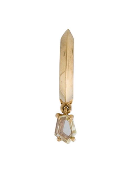 Eva Fehren 18K Diamond Prism Hoop Single Earring