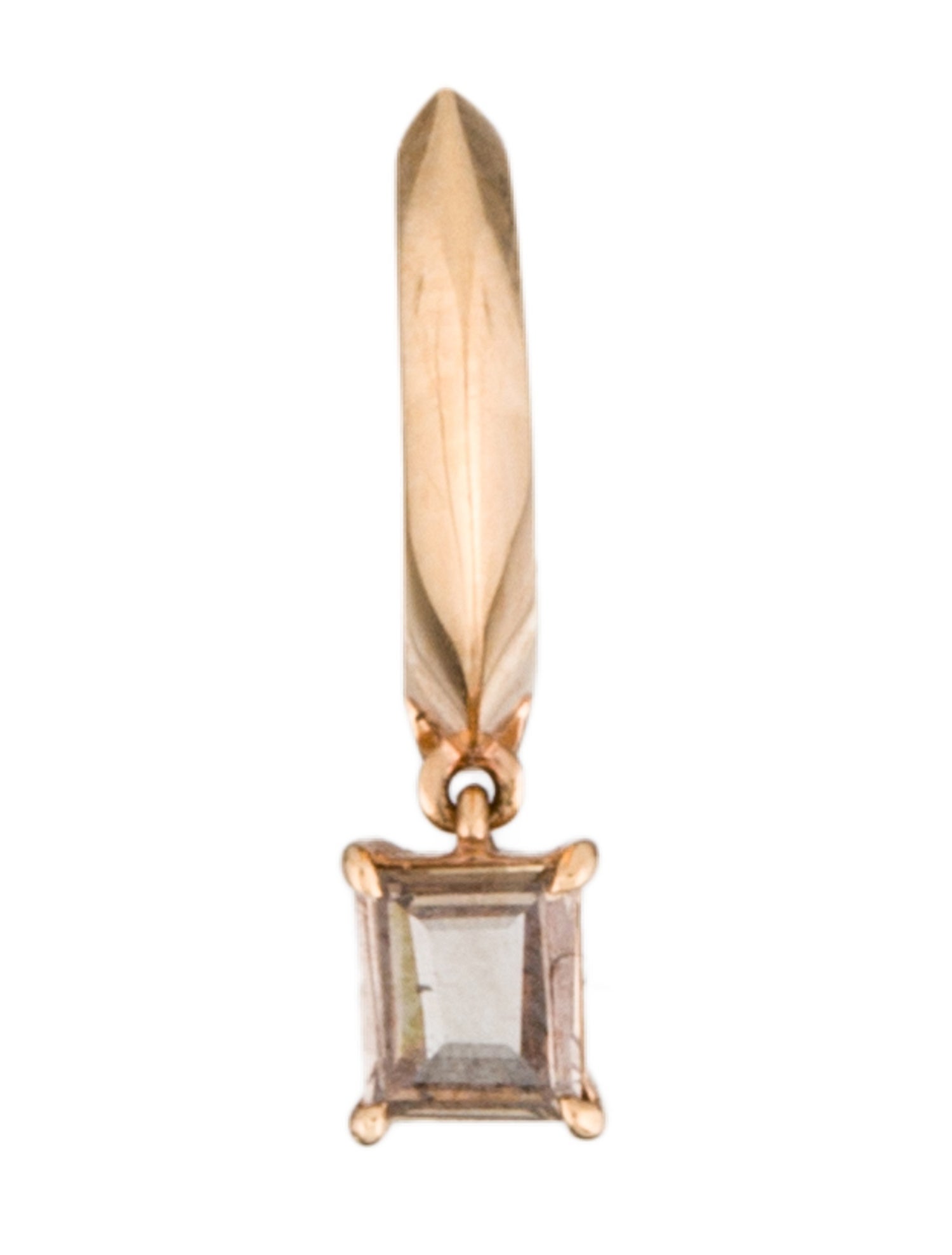 Eva Fehren 18K Diamond Prism Single Huggie Earring