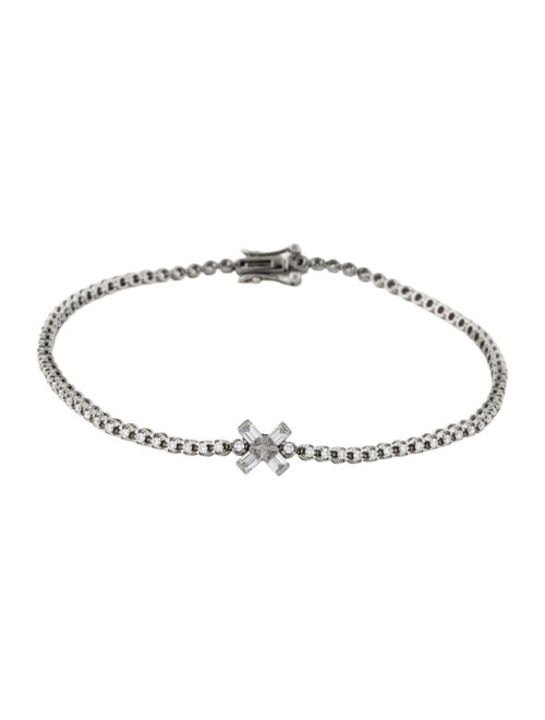 Eva Fehren 18K Diamond Exploding Offset X Bracelet