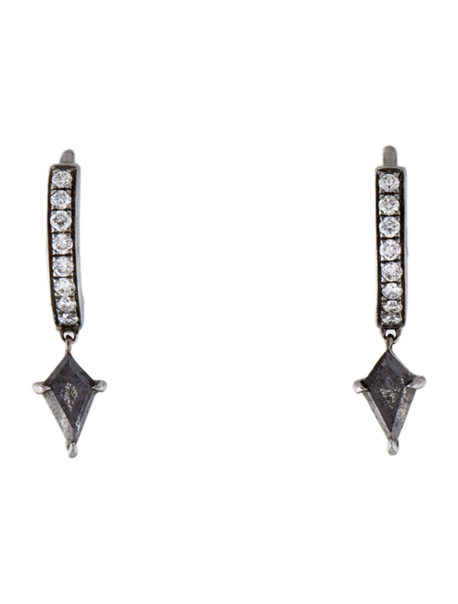 Eva Fehren 18K Diamond Prism Hoops