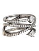 Eva Fehren 18K Diamond Layers Wrap Claw Band Ring