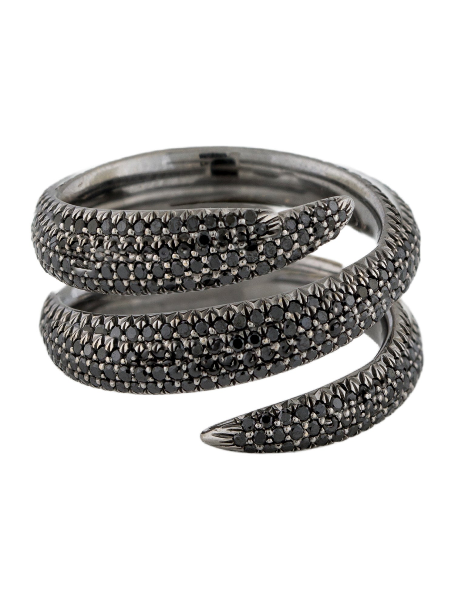 Eva Fehren 18K Diamond Snake Ring