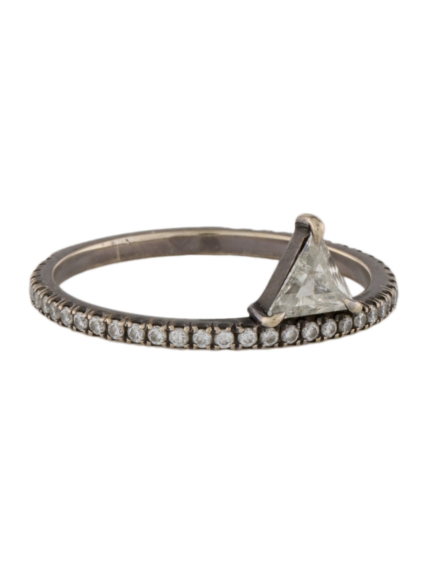 Eva Fehren 18K Diamond Offset Ring