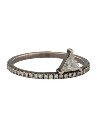Eva Fehren 18K Diamond Offset Ring