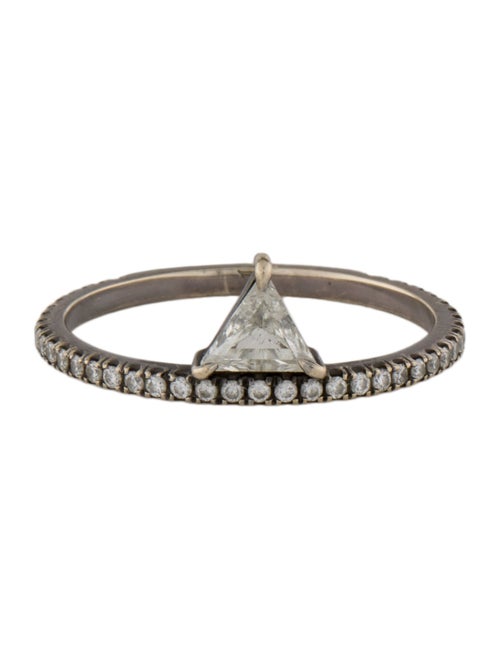 Eva Fehren 18K Diamond Offset Ring