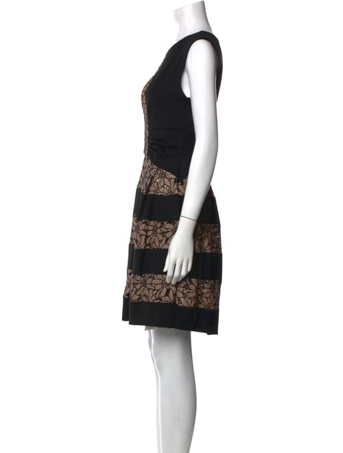 Eva Fehren Lace Pattern Mini Dress