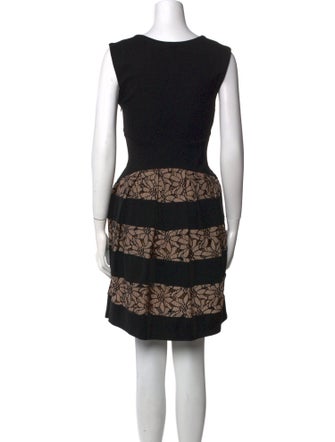 Eva Fehren Lace Pattern Mini Dress