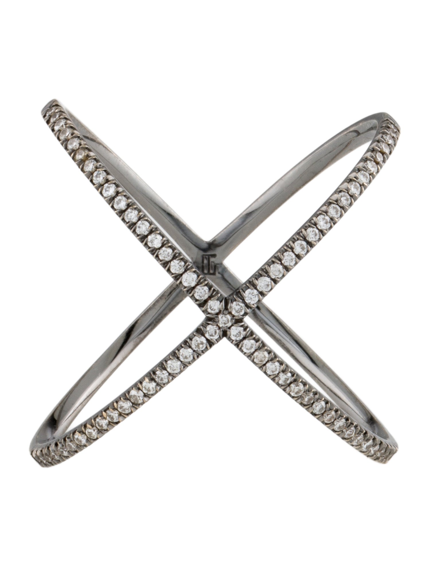 Eva Fehren 18K Diamond X Ring