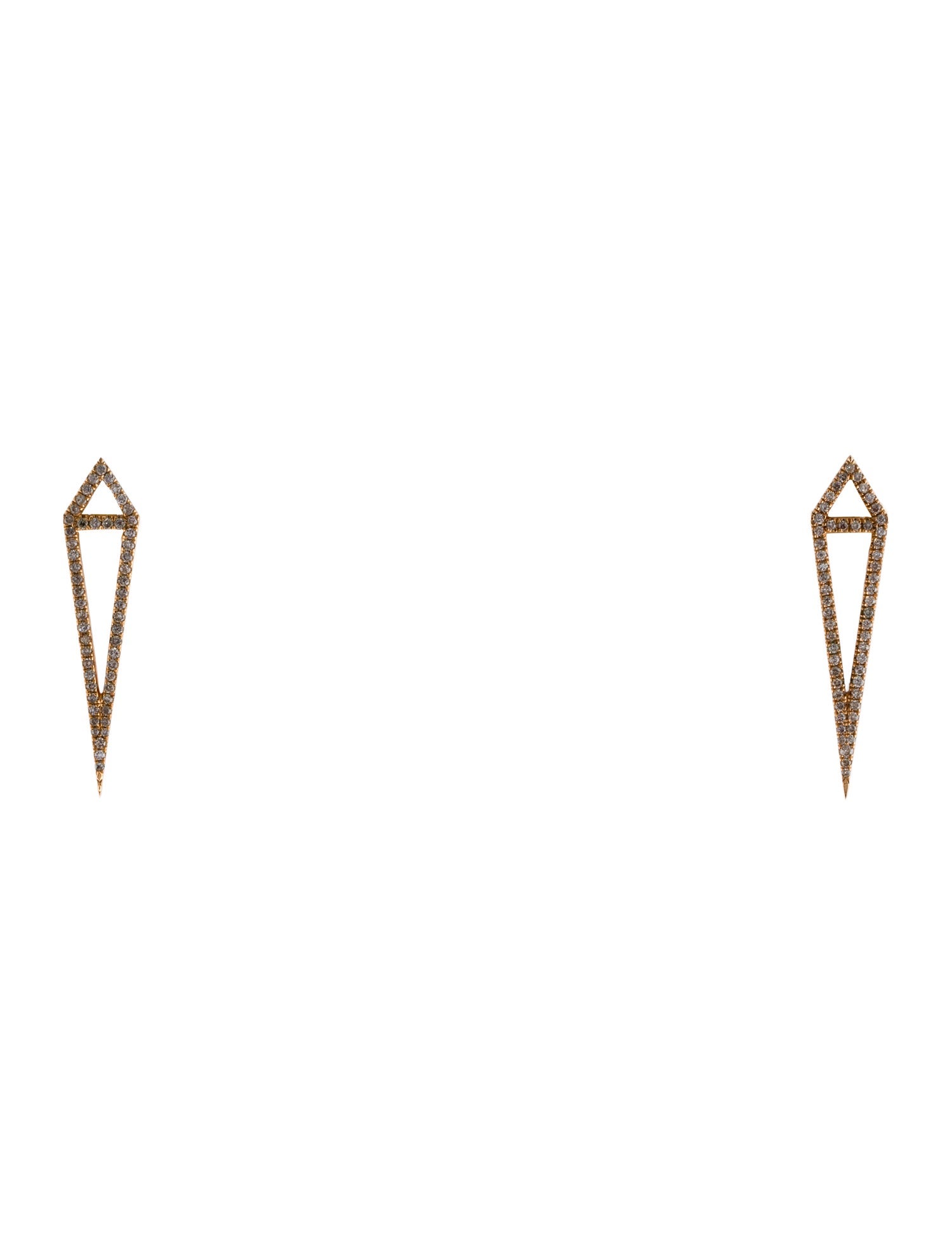 Eva Fehren 18K Diamond Dagger Studs