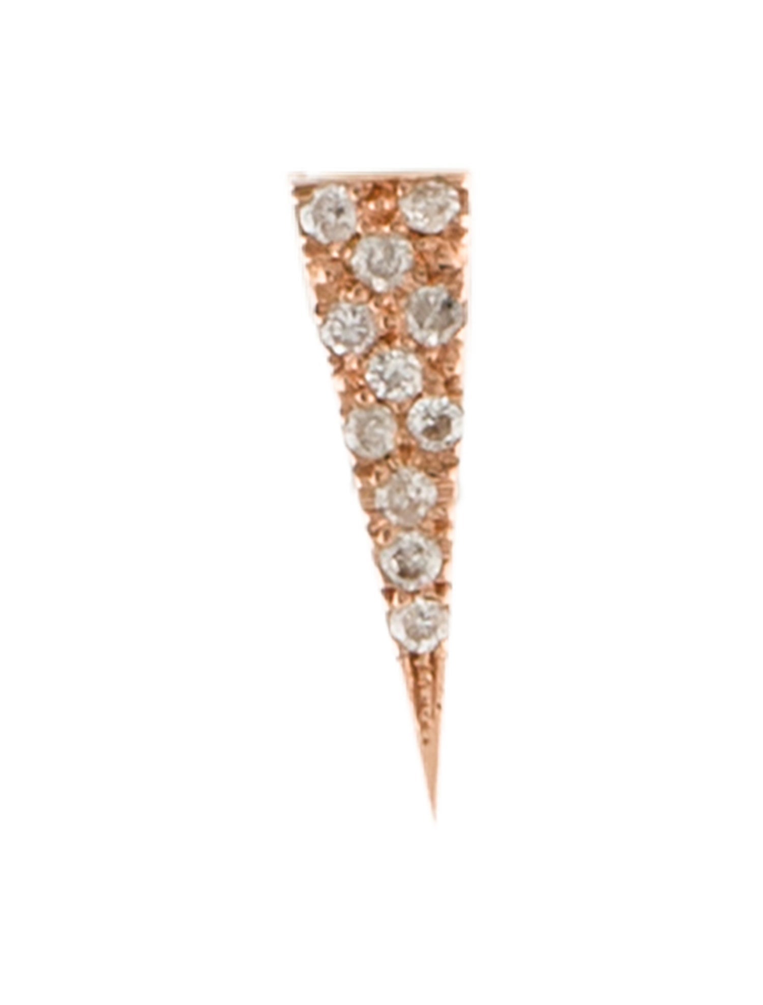 Eva Fehren 18K Diamond Fringe Single Stud Earring