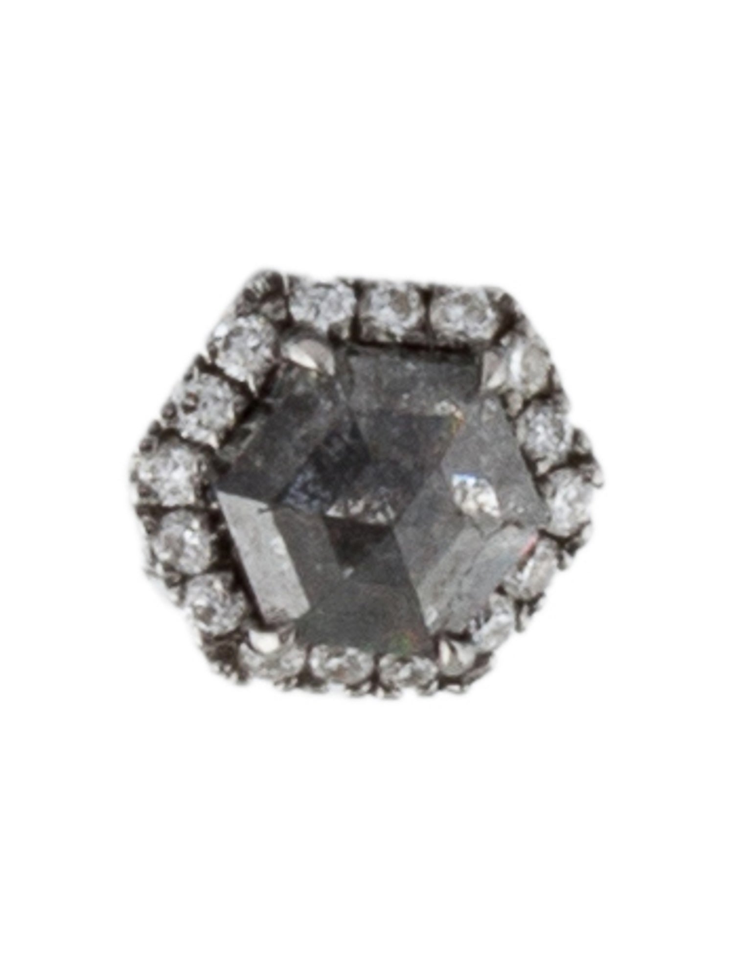 Eva Fehren 18K Diamond Single Stud Earring