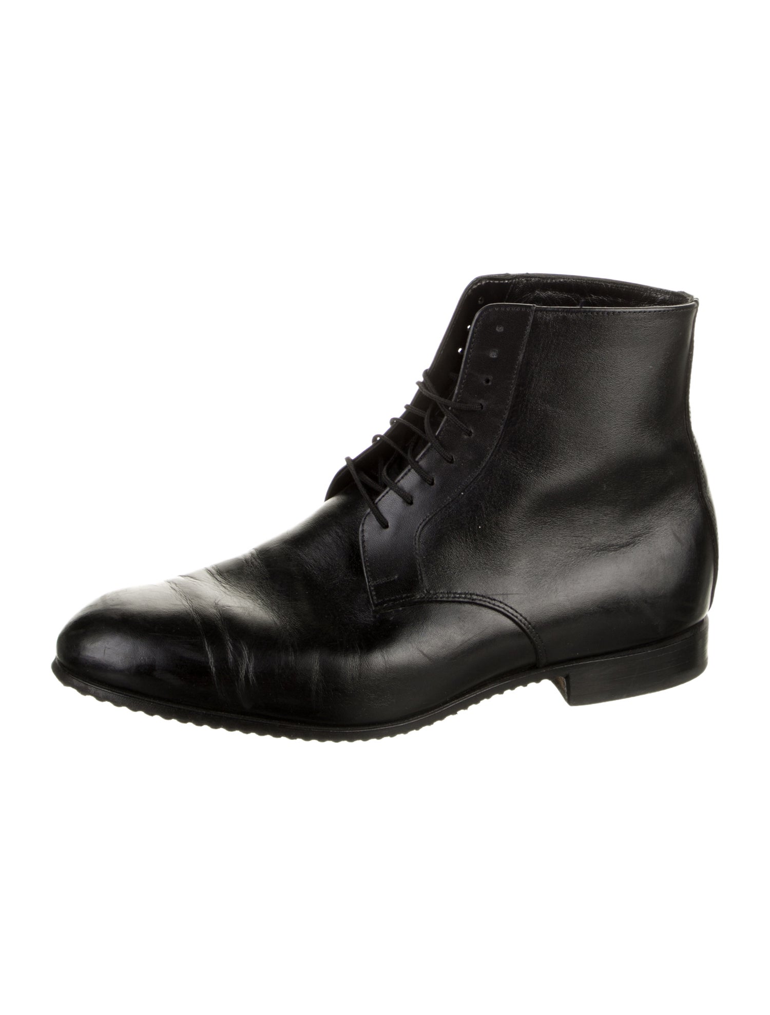 E. Vogel Leather Lace-Up Boots